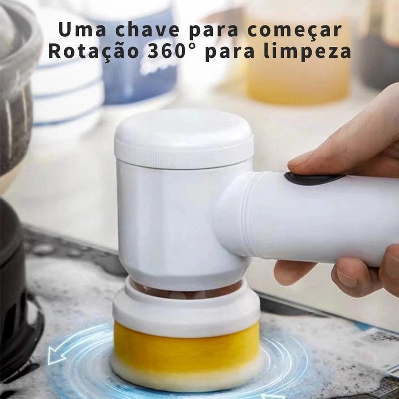 Escova de limpeza elétrica 3 em 1