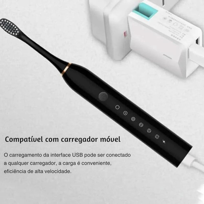 Escova de Dente Elétrica recarregável
